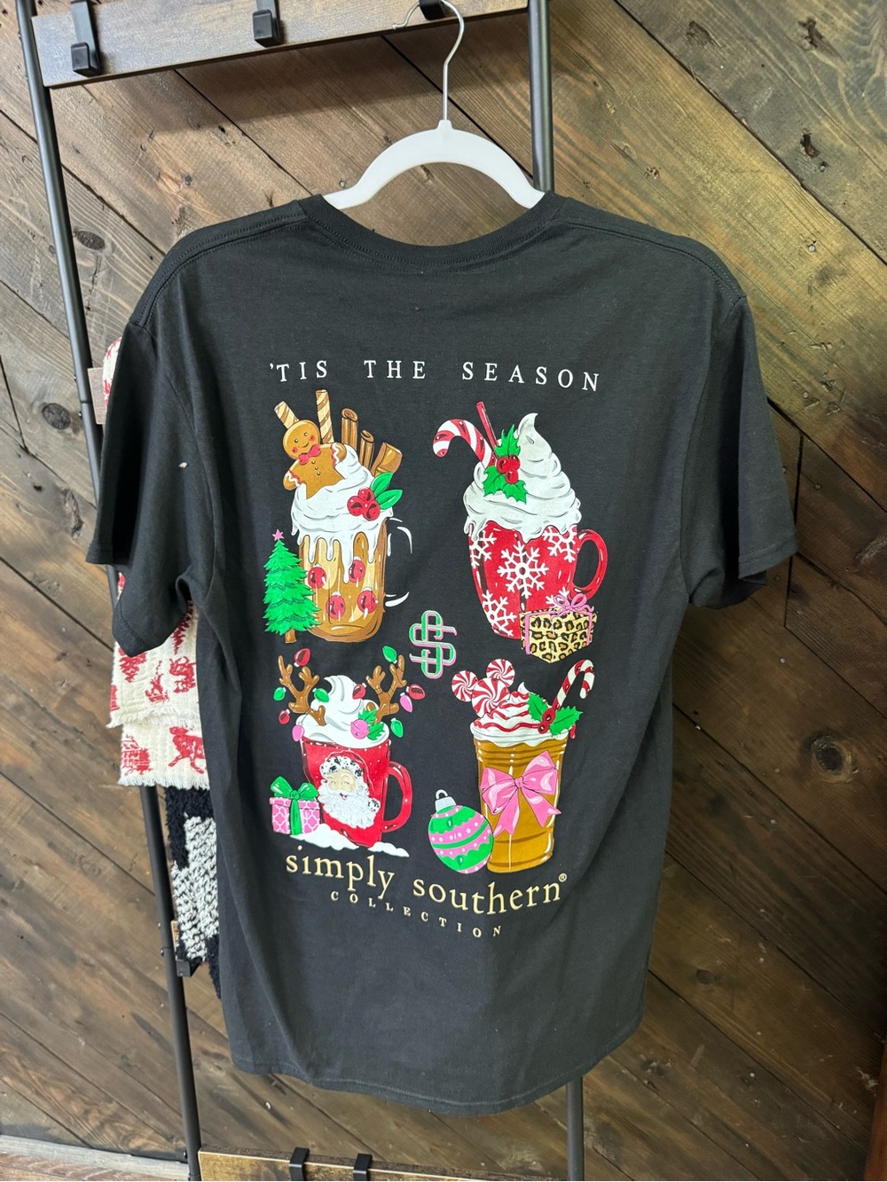 Simply Southern Black Holiday Cocoa Mug Graphic Tee